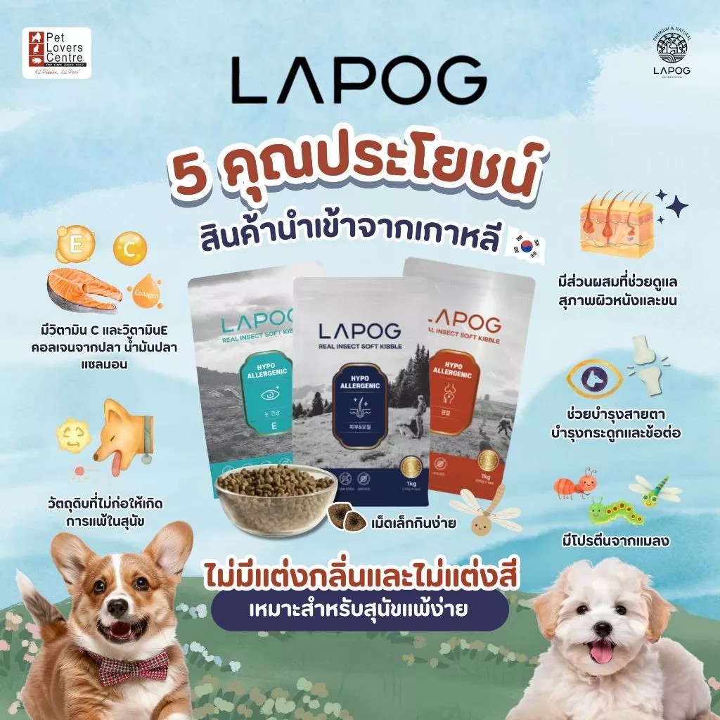 อาหารเม็ดสุนัขสูตรผิวแพ้ง่าย