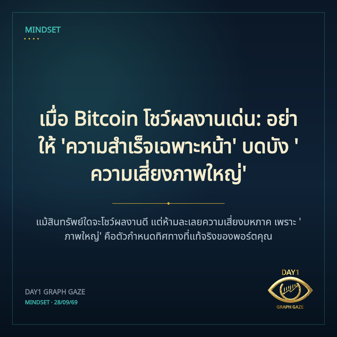 เมื่อ Bitcoin โชว์ผลงานเด่น: อย่าให้ 'ความสำเร็จเฉพาะหน้า' บดบัง 'ความเสี่ยงภาพใหญ่'