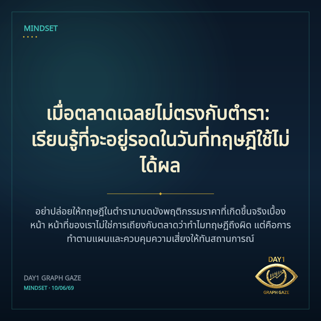 เมื่อตลาดเฉลยไม่ตรงกับตำรา: เรียนรู้ที่จะอยู่รอดในวันที่ทฤษฎีใช้ไม่ได้ผล