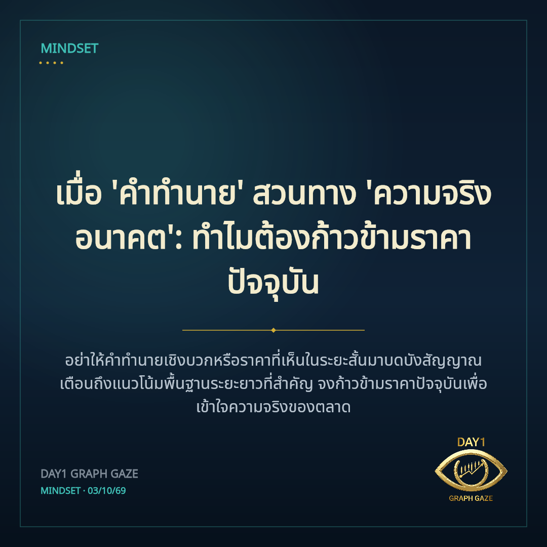 เมื่อ 'คำทำนาย' สวนทาง 'ความจริงอนาคต': ทำไมต้องก้าวข้ามราคาปัจจุบัน