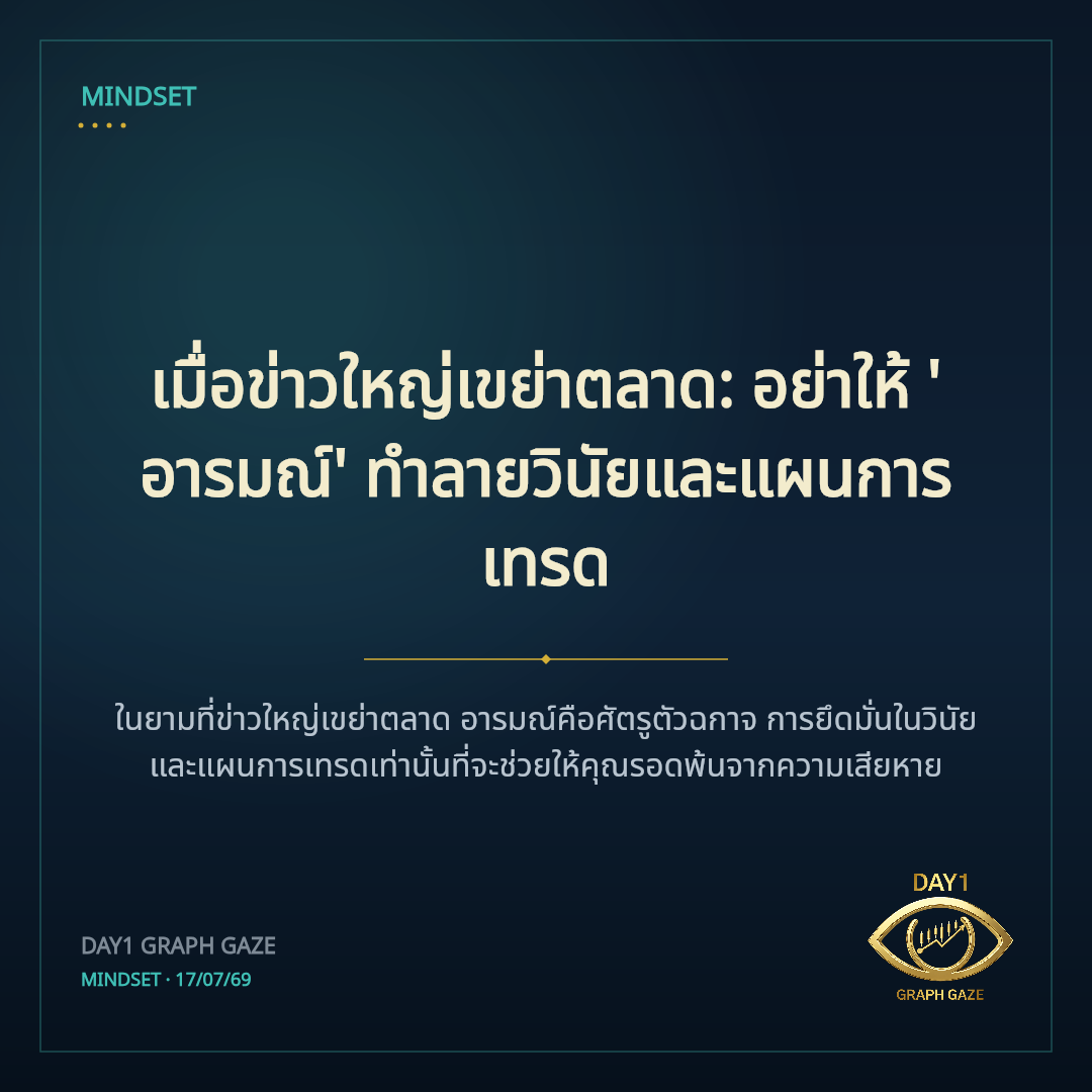 เมื่อข่าวใหญ่เขย่าตลาด: อย่าให้ 'อารมณ์' ทำลายวินัยและแผนการเทรด