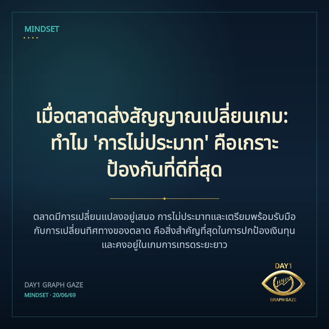 เมื่อตลาดส่งสัญญาณเปลี่ยนเกม: ทำไม 'การไม่ประมาท' คือเกราะป้องกันที่ดีที่สุด