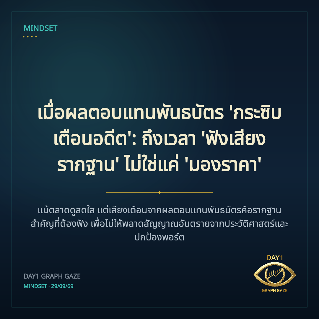เมื่อผลตอบแทนพันธบัตร 'กระซิบเตือนอดีต': ถึงเวลา 'ฟังเสียงรากฐาน' ไม่ใช่แค่ 'มองราคา'
